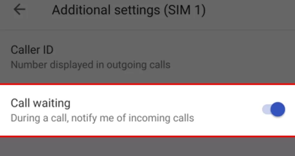 Call Waiting Enabler