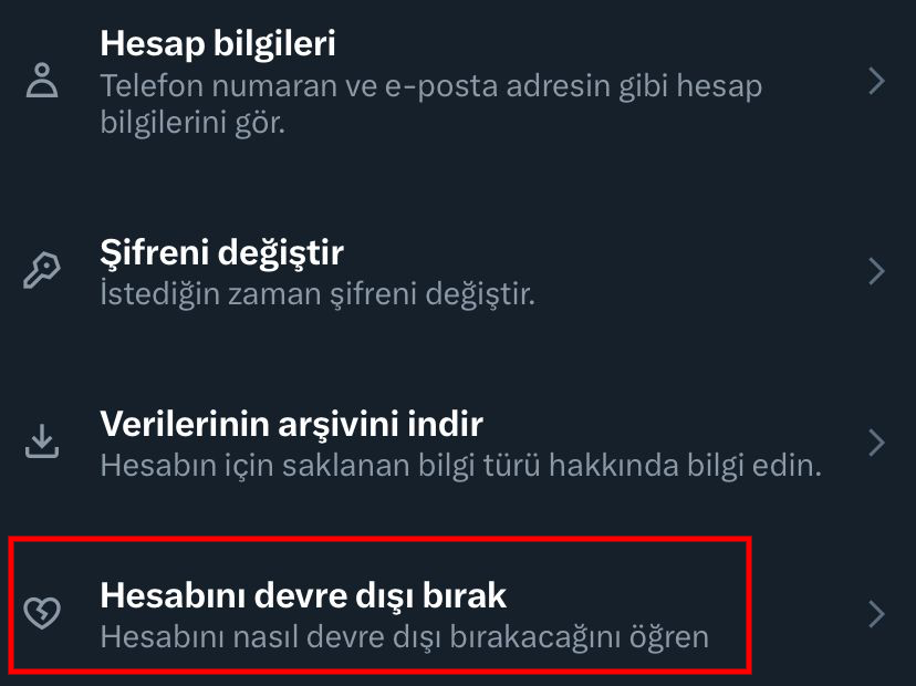 artik bas dinleyeyim diyorsaniz gelin x twitter hesap silme ve dondurma nasil yapilir 3 YNYuAs4Q