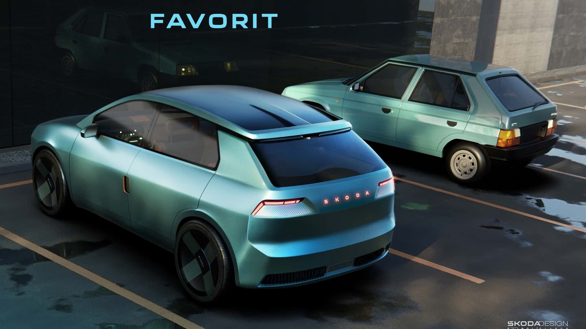 efsane hatchback skoda favorit cagdas bir elektrikli konsept olarak tekrar tasarlandi 1