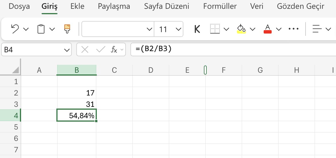 Excel'de yüzde (%) hesaplama nasıl yapılır? İşte bilmeniz gereken formüller excelde yuzde hesaplama nasil yapilir iste bilmeniz gereken formuller 1 FSJrkvtb