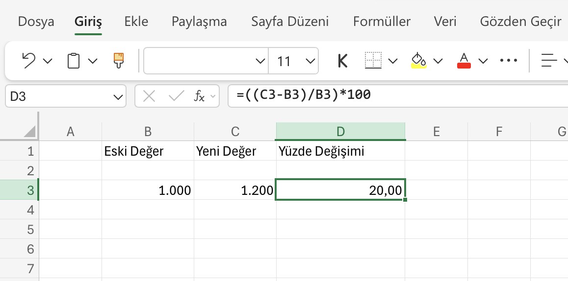 Excel'de yüzde (%) hesaplama nasıl yapılır? İşte bilmeniz gereken formüller excelde yuzde hesaplama nasil yapilir iste bilmeniz gereken formuller 2