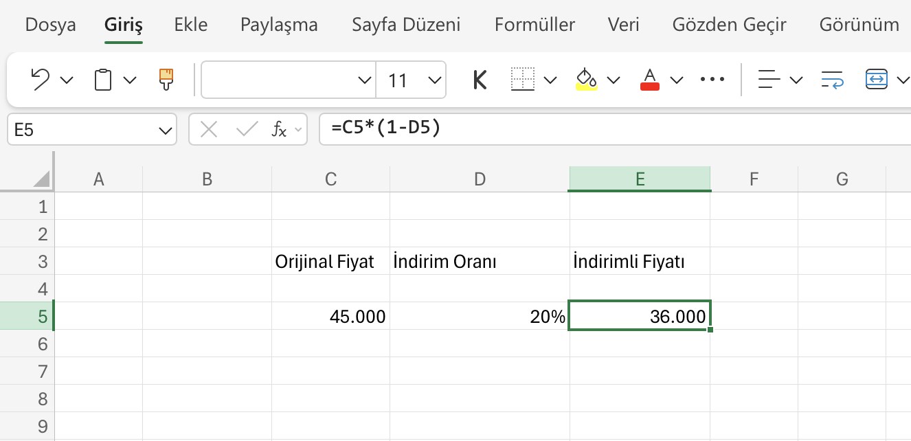 Excel'de yüzde (%) hesaplama nasıl yapılır? İşte bilmeniz gereken formüller excelde yuzde hesaplama nasil yapilir iste bilmeniz gereken formuller 3 JDFjz3GR