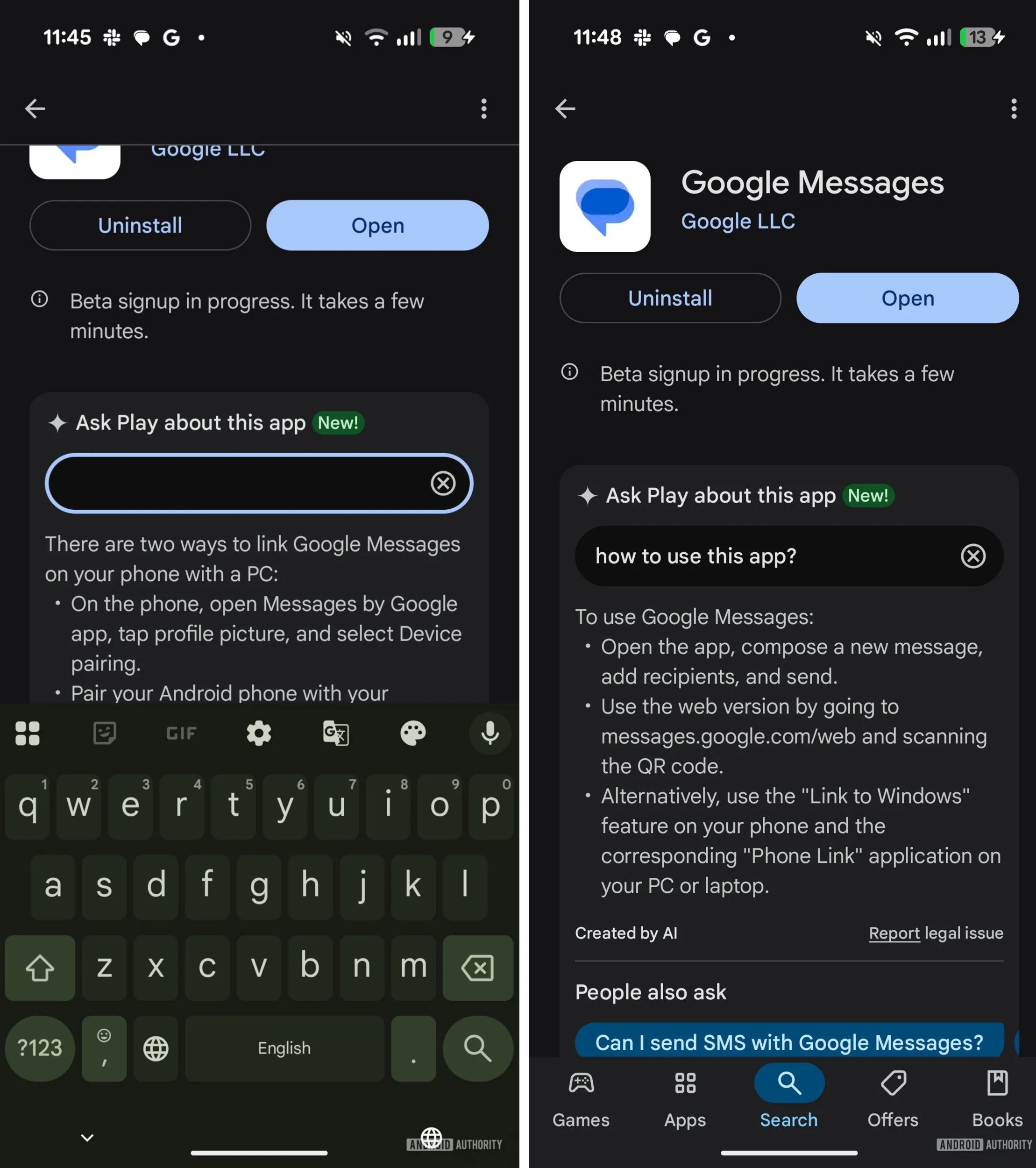 google play storea bu uygulamayi nasil kullanacagim uzere sorulari tarihe gomecek bir ozellik geldi ABgLWYqH