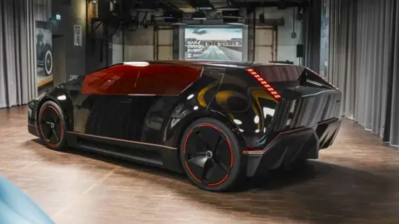 hyundaidan gelecege donus sinemasindan cikmis uzere gorunen futuristik dizaynli konsept araba obsidian 1 m82uhYkm