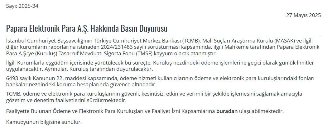 Papara sıkıntılarından sonra şirketten açıklama! Para çekebilecek miyiz? papara sikintilarindan sonra sirketten aciklama para cekebilecek miyiz 1 hymIRcg4