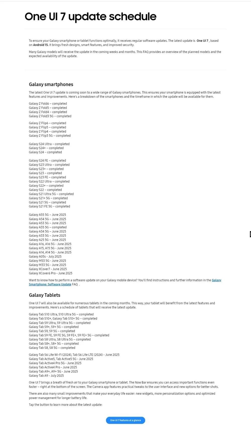 samsung one ui 7 dagitim planini yeniledi tum aygitlar temmuz 2025e kadar guncellenecek 1 8QDX3Bg3