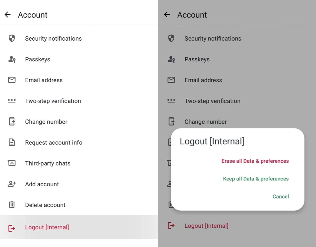WhatsApp, hesap silmeden çıkış seçeneği sunacak whatsapp hesap silmeden cikis secenegi sunacak 0 cDtPblLV