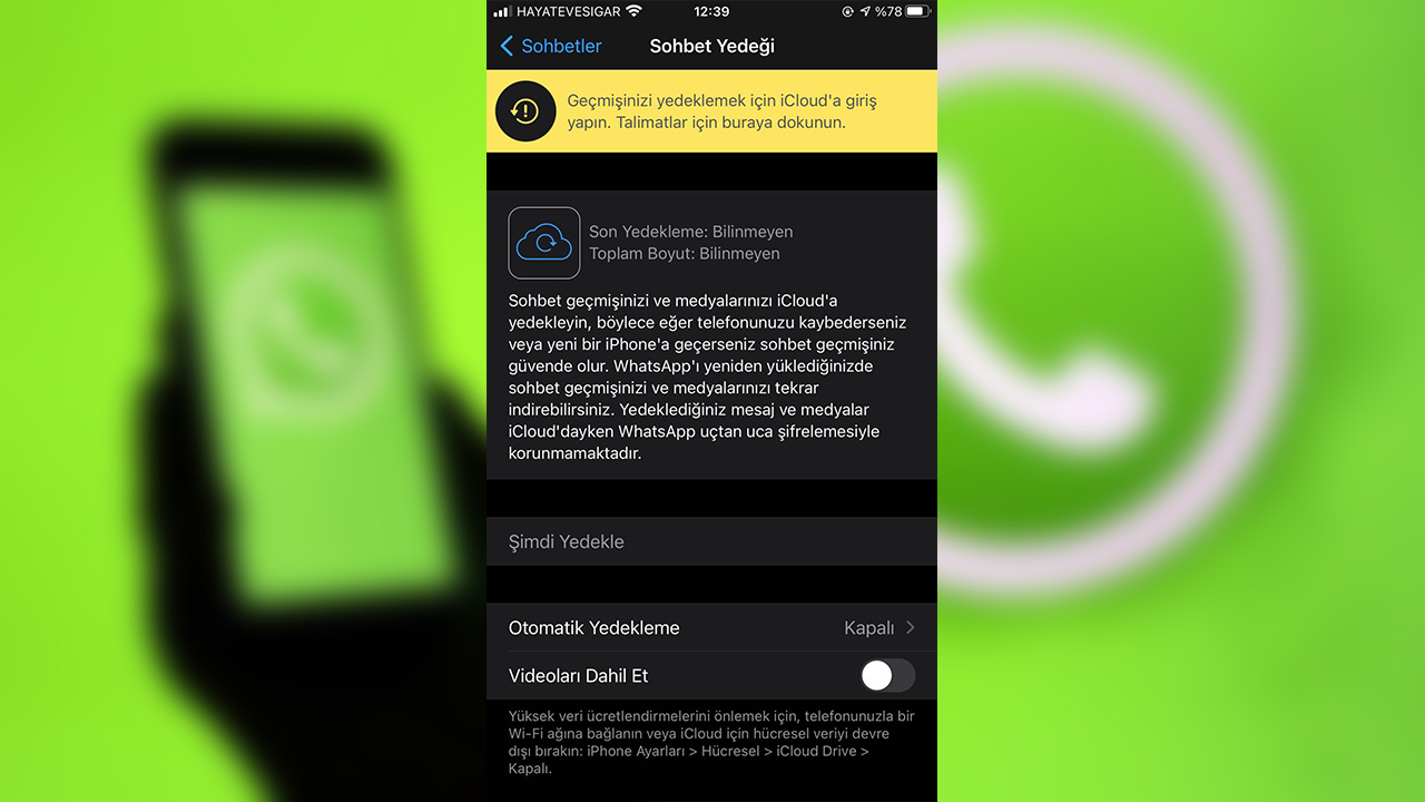 whatsapp yedeklemesi nasil yapilir android ios 8