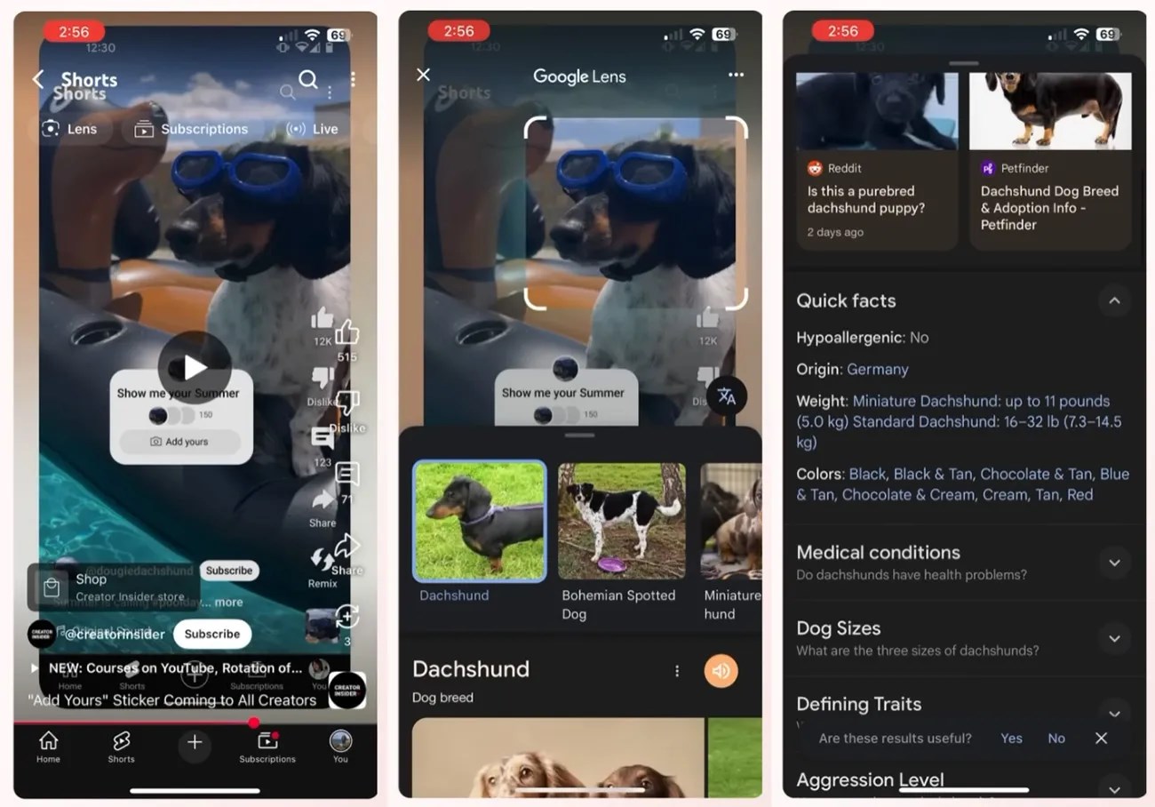 YouTube Shorts için Google Lens entegrasyonu duyuruldu youtube shorts icin google lens entegrasyonu duyuruldu 0 EwQSrTke