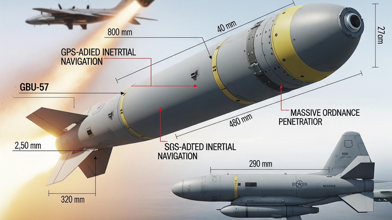 ABD’nin Yer Altı Canavarı: GBU-57 MOP Bombası: abdnin yer alti canavari gbu 57 mop bombasi 2