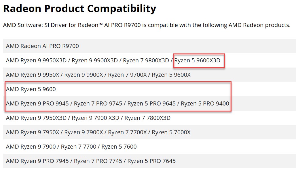 AMD, Ryzen 5 9600X3D ve Ryzen 5 9600 işlemcilerini onayladı amd ryzen 5 9600x3d ve ryzen 5 9600 islemcilerini onayladi 1