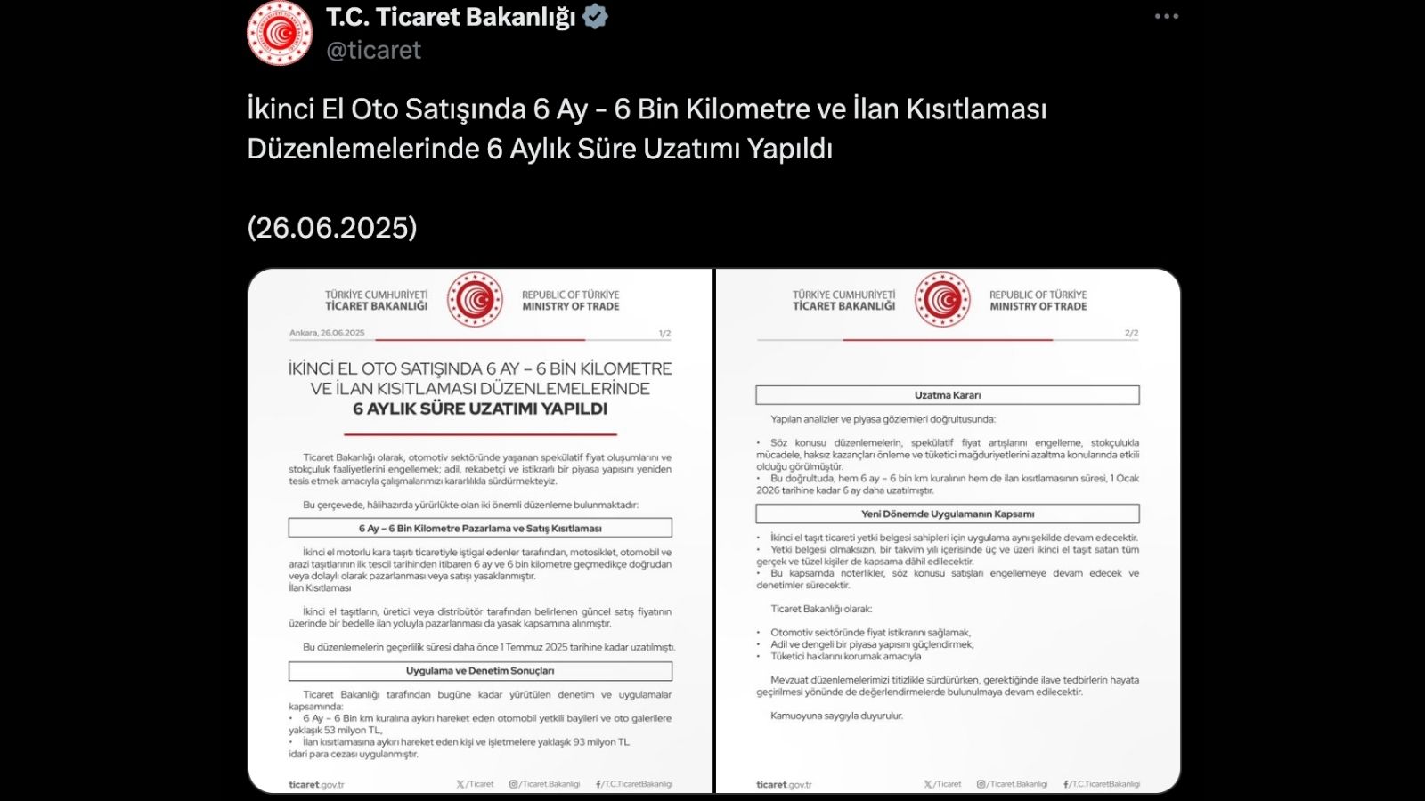 Araba Satış Kısıtlaması 2026’ya Uzatıldı araba satis kisitlamasi 2026ya uzatildi 1 OPcDbpJi