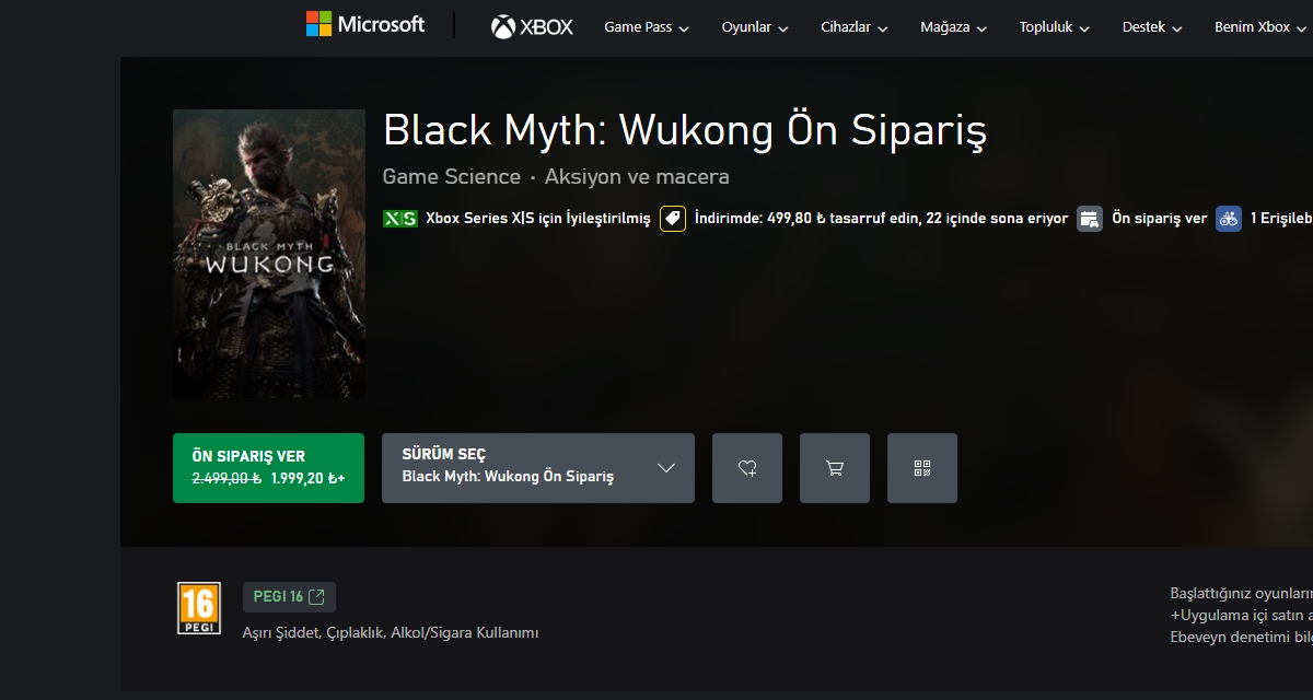 black myth wukong xboxta on siparise acildi 20 indirimi kacirmayin 0 ZenabdQV