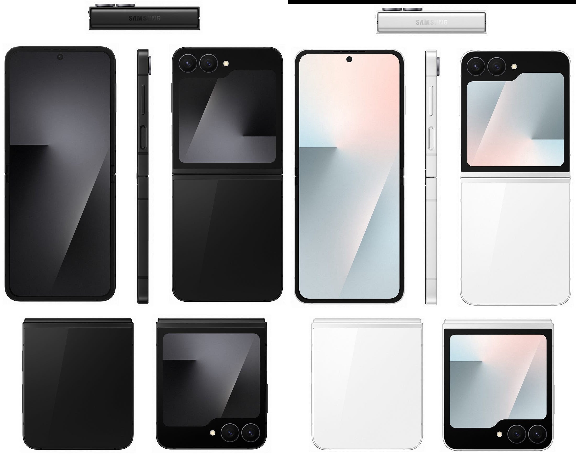 galaxy z flip 7 ve flip 7 fenin basin gorselleri ortaya cikti iste tasarim