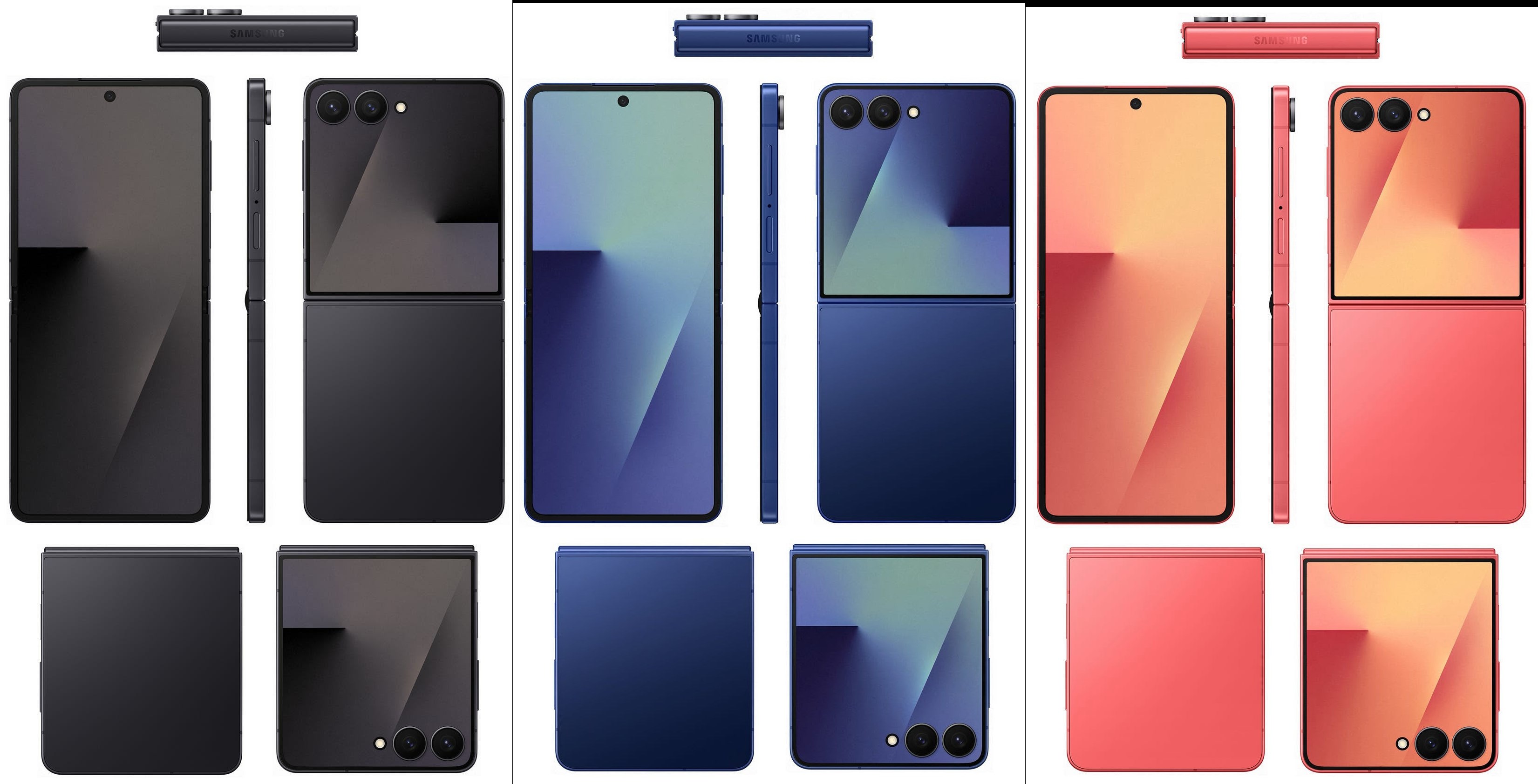 galaxy z flip 7 ve flip 7 fenin basin gorselleri ortaya cikti iste tasarim KMFCnEmT