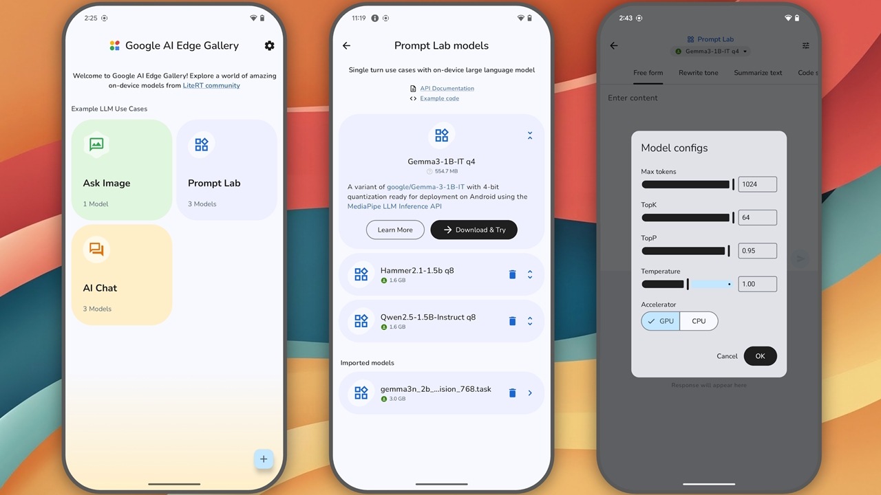 googledan yapay zek modellerini direkt telefonunuzdan calistirabileceginiz uygulama daha suratli ve guvenli 0 4QqGPByq