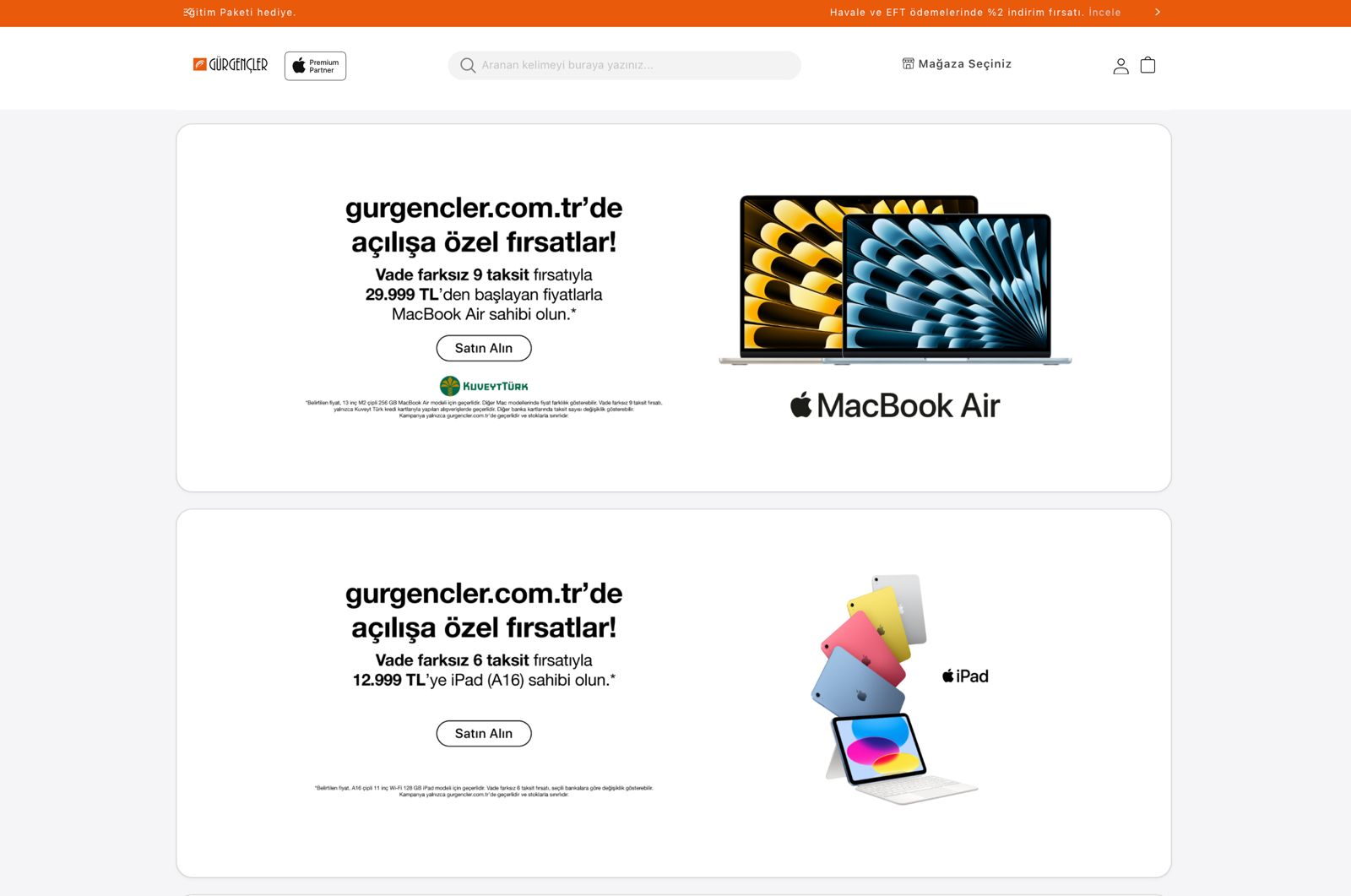 Gürgençler’den yenilenen web sitesi açılışına özel Apple eserlerinde fırsatlar! gurgenclerden yenilenen web sitesi acilisina ozel apple eserlerinde firsatlar 0 2rJBaDjk