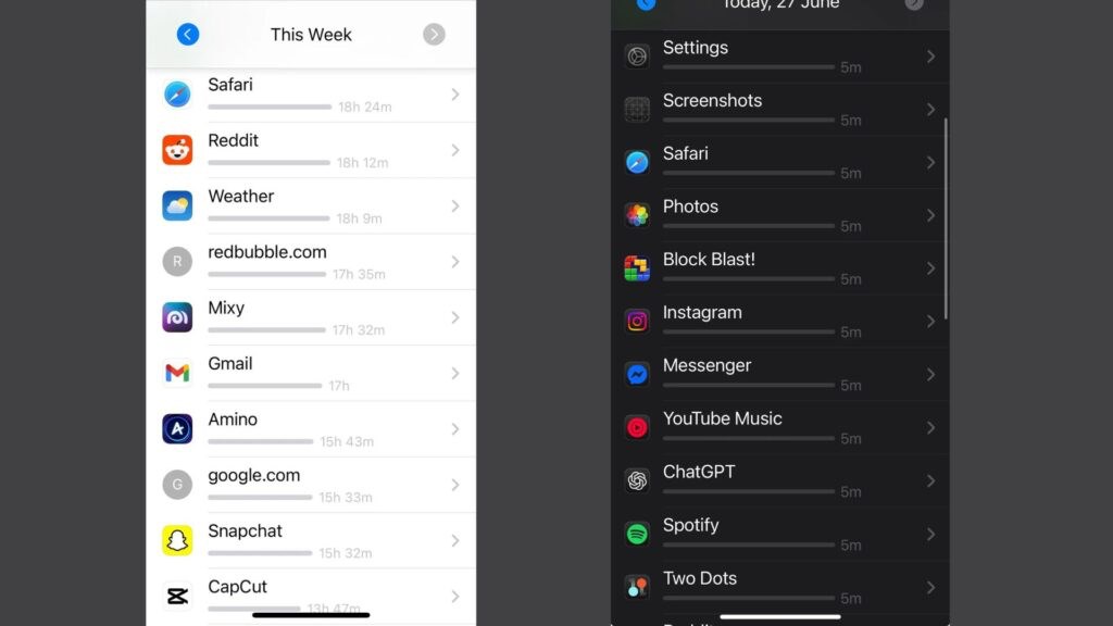 iOS 18.5'deki bir kusur Ekran Süresi'ni yanlış gösteriyor ios 185deki bir kusur ekran suresini yanlis gosteriyor 0 vb28ffQy