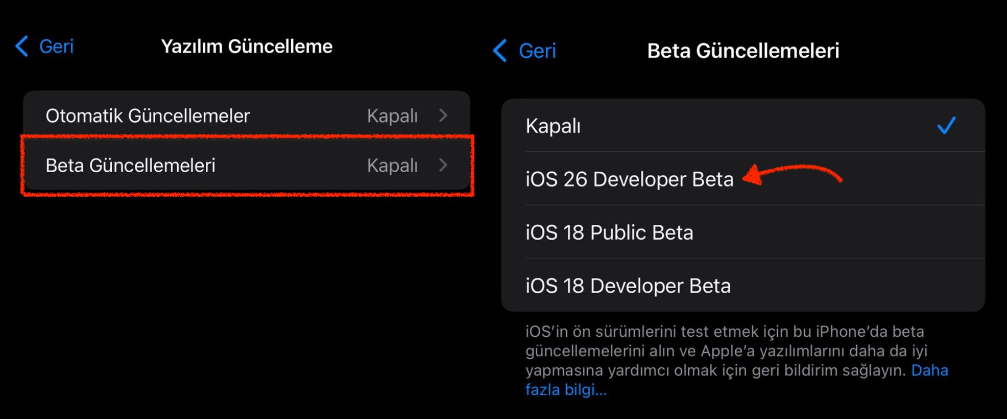 ios 26 developer beta nasil indirilir ve yuklenir 1