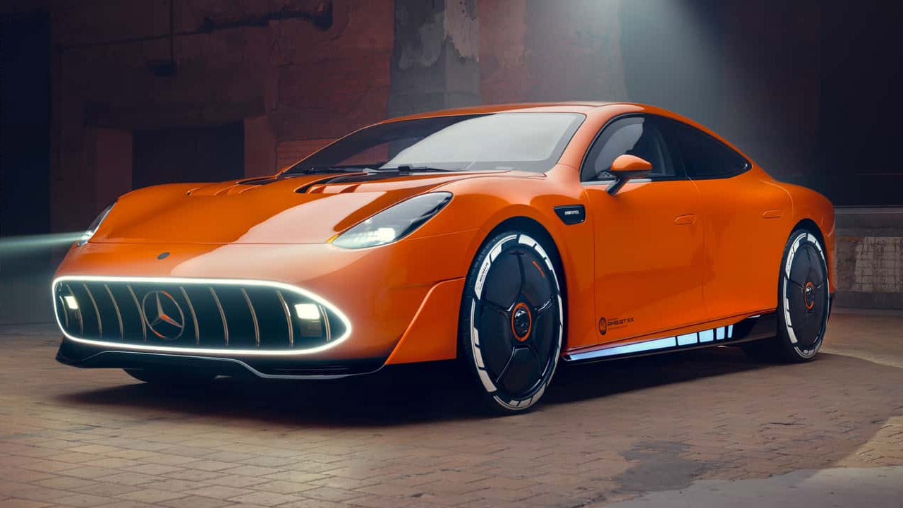 mercedes benzden hem retro hem de ultra futuristik gorunen konsept araba karsinizda mercedes amg gt xx
