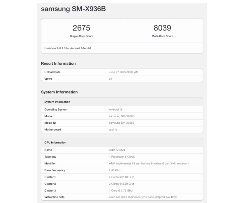 samsung galaxy tab s11 ultranin geekbench skoru ve islemcisi netlesti 0 kcASwcPy