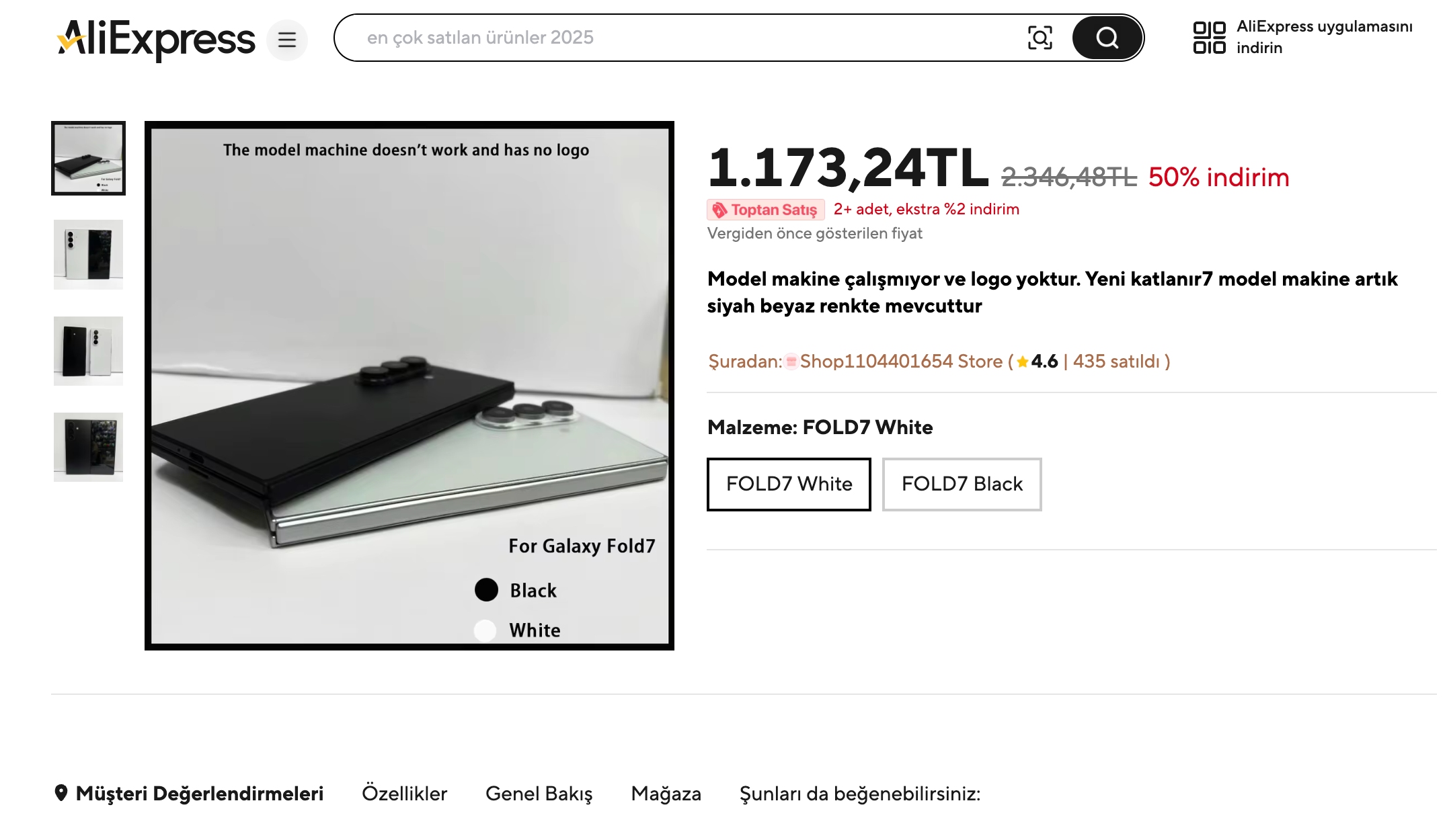 samsung galaxy z fold7nin maketleri satisa cikti siz de alabilirsiniz 1 Kwa8VUL5