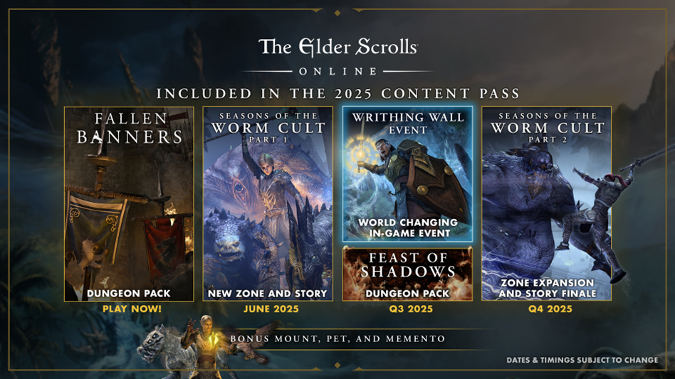 The Elder Scrolls Online, 2025 yılı için Seasons of the Worm Cult ve öbür içerikleri duyuruyor the elder scrolls online 2025 yili icin seasons of the worm cult ve obur RhNDMhDR