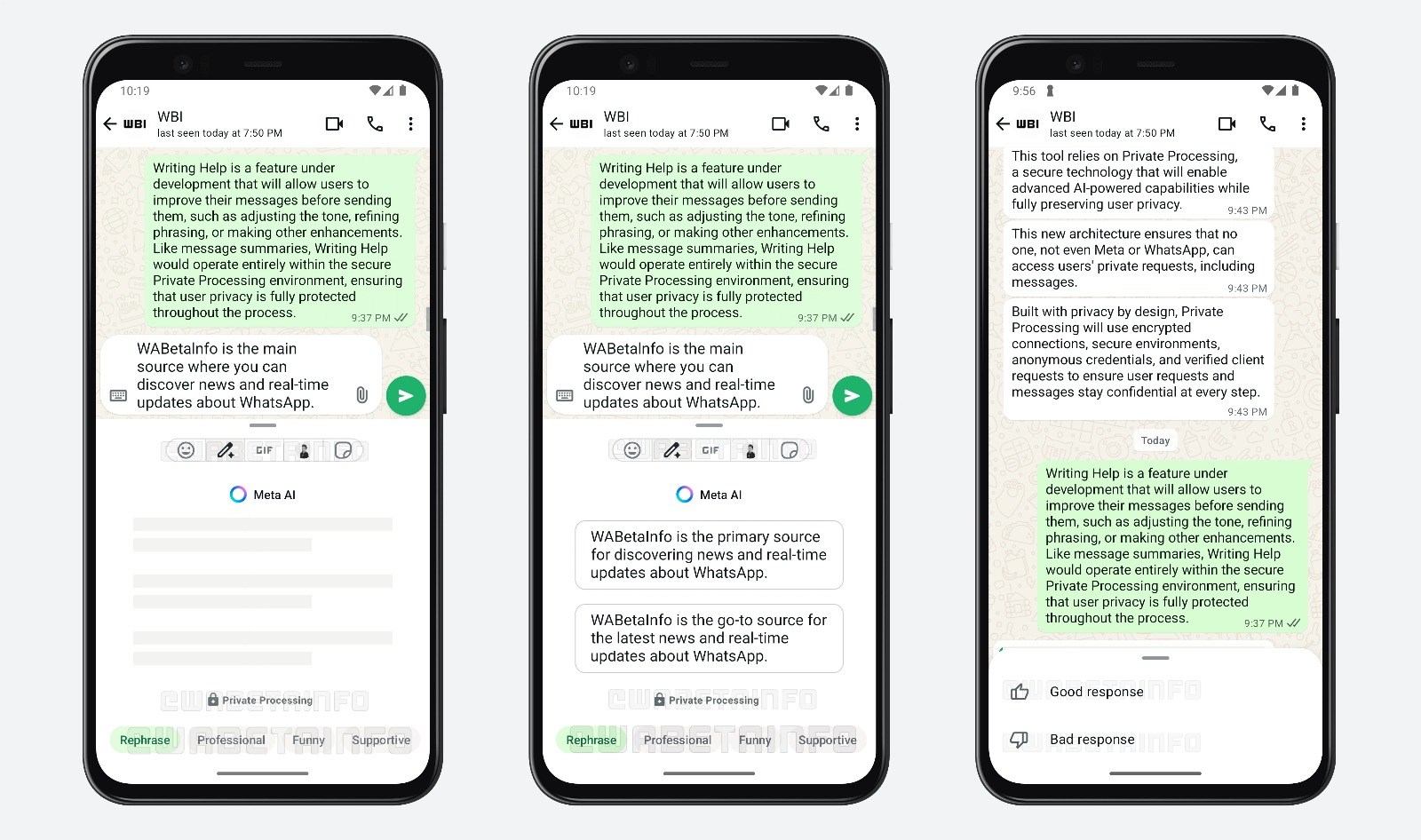 WhatsApp yapay zeka takviyeli yazma yardımı özelliğini test ediyor whatsapp yapay zeka takviyeli yazma yardimi ozelligini test ediyor 1