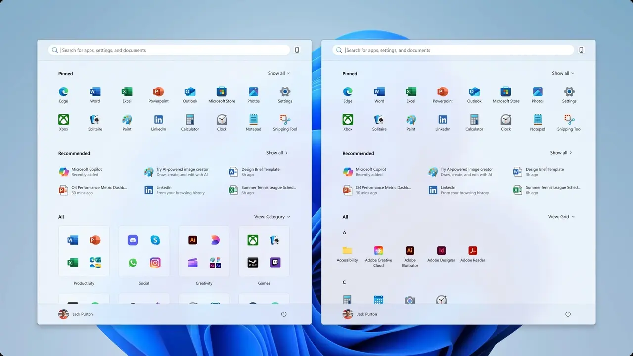 Windows 11’in Başlat menüsü yenilendi! windows 11in baslat menusu yenilendi 2 uC4WwXGb