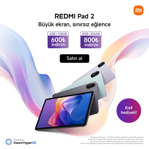 xiaomi redmi pad 2 serisi ile eglenceyi yeni bir boyuta tasiyor daha canli daha inrwW5w2