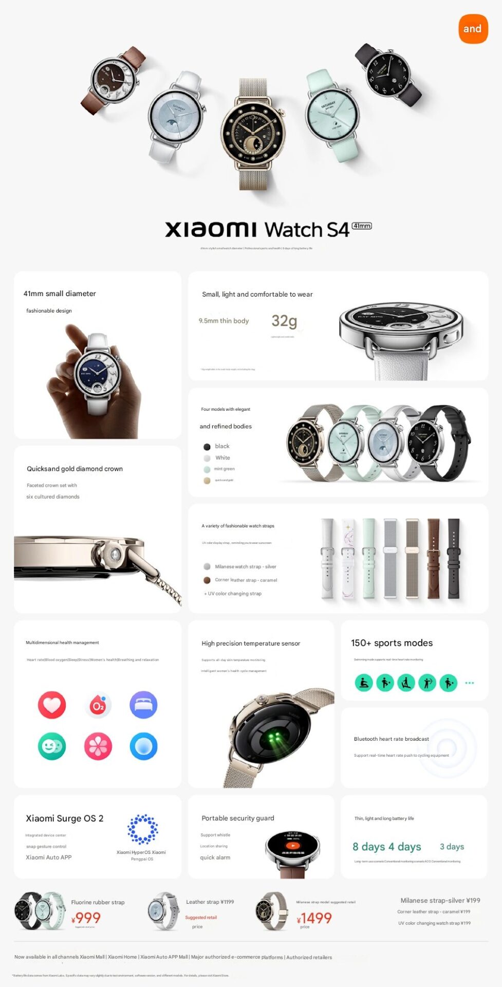 Xiaomi Watch S4 41mm tanıtıldı! Fiyatı ve özellikleri xiaomi watch s4 41mm tanitildi fiyati ve ozellikleri 1 YzOAuSO9