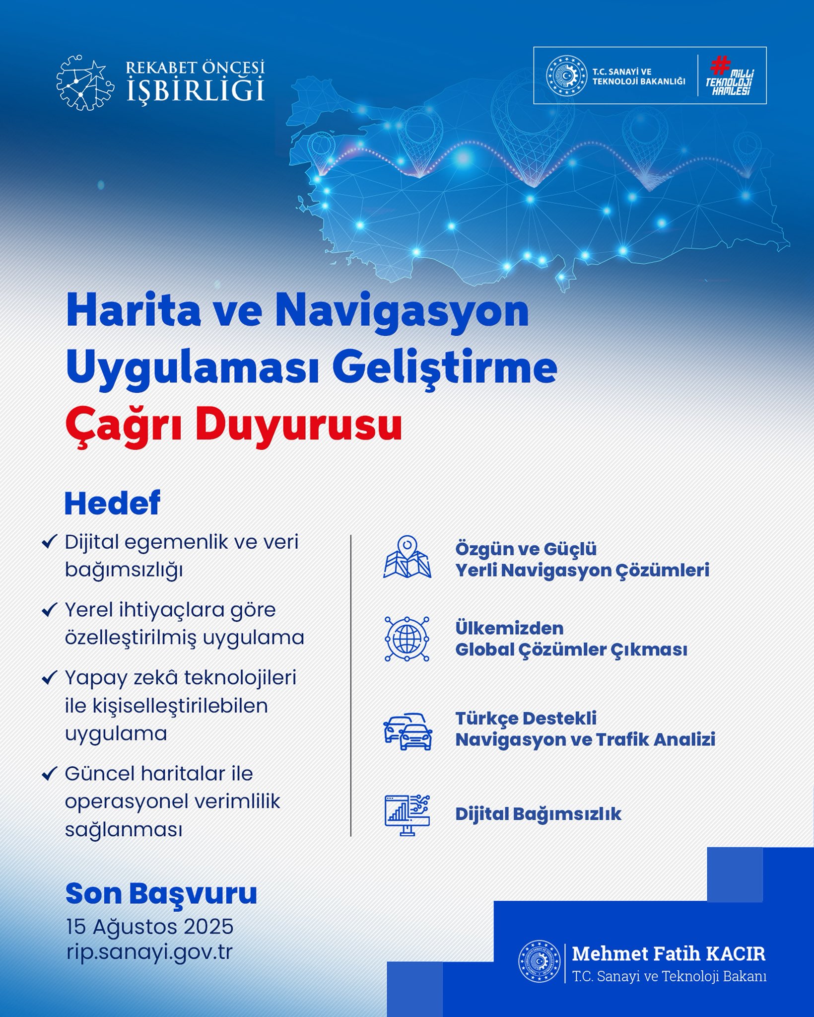 Yerli navigasyon için start verildi! yerli navigasyon icin start verildi 0 X2L6X6df