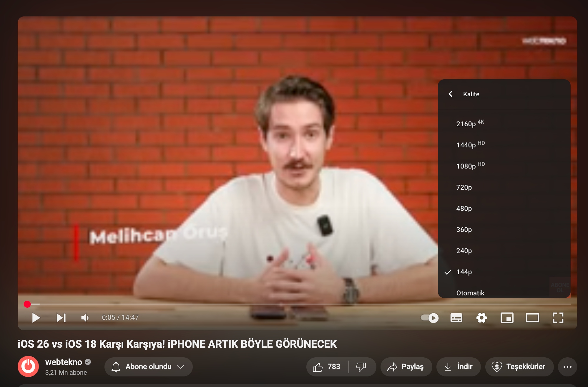 yil olmus 2025 neden youtubeda h l 144p secenegi var iste gorunce cok mantikliymis diyeceginiz hLltVO4c