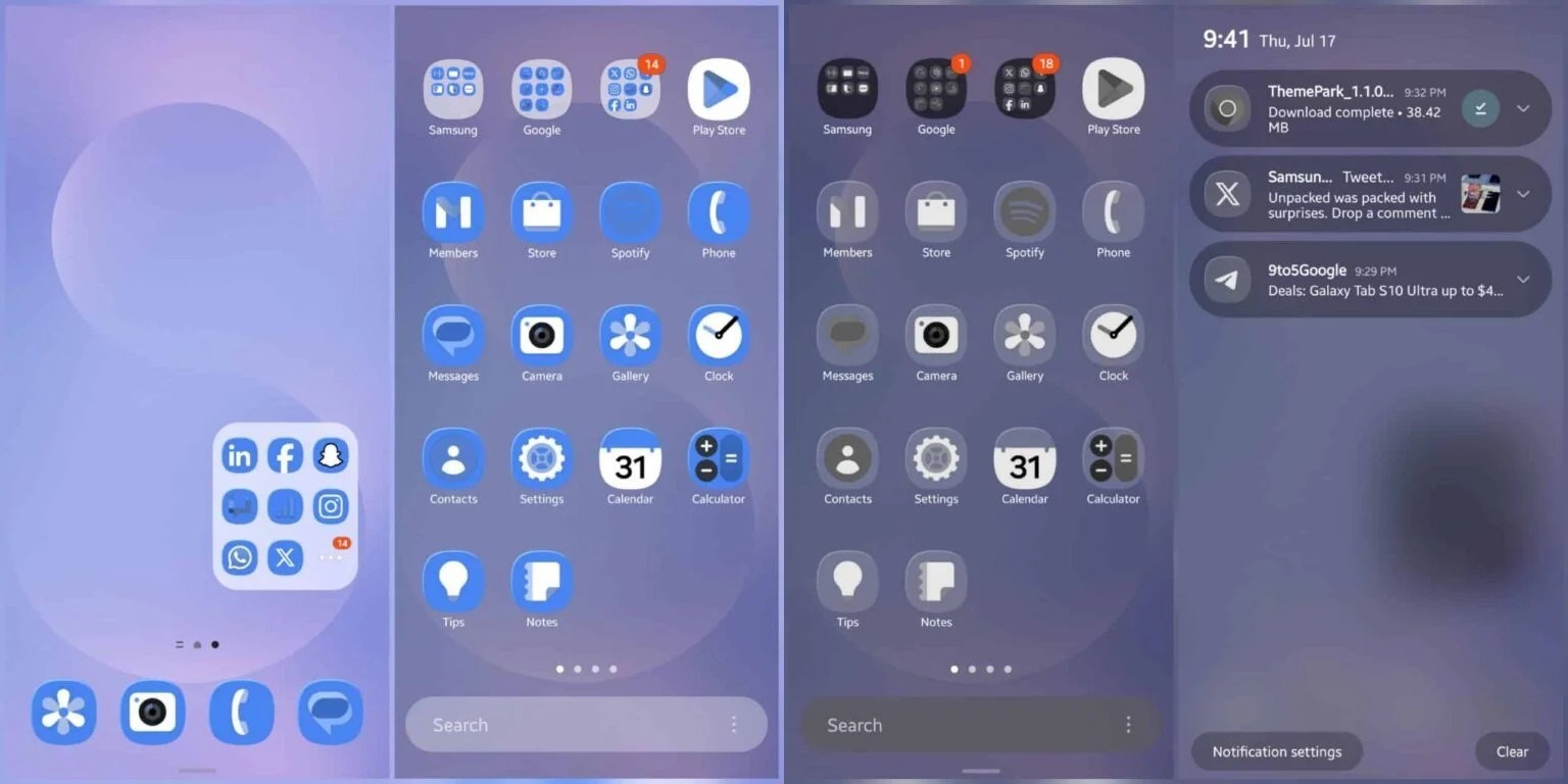 apple ile dalga gecen samsung glass dizaynli simgelerini kullanima sundu 0 J6HaU3wJ