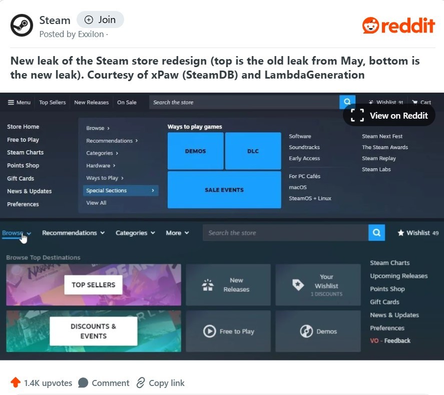 Steam mağazası yenileniyor: İşte yeni arayüzden birinci ayrıntılar steam magazasi yenileniyor iste yeni arayuzden birinci ayrintilar 0 mzBCfKjv