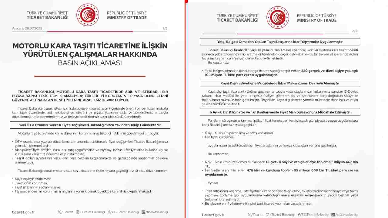 ticaret bakanligi otv duzenlemesi sonrasi artirim yapana ceza kesecegini acikladi 0 TtEw6ZwI