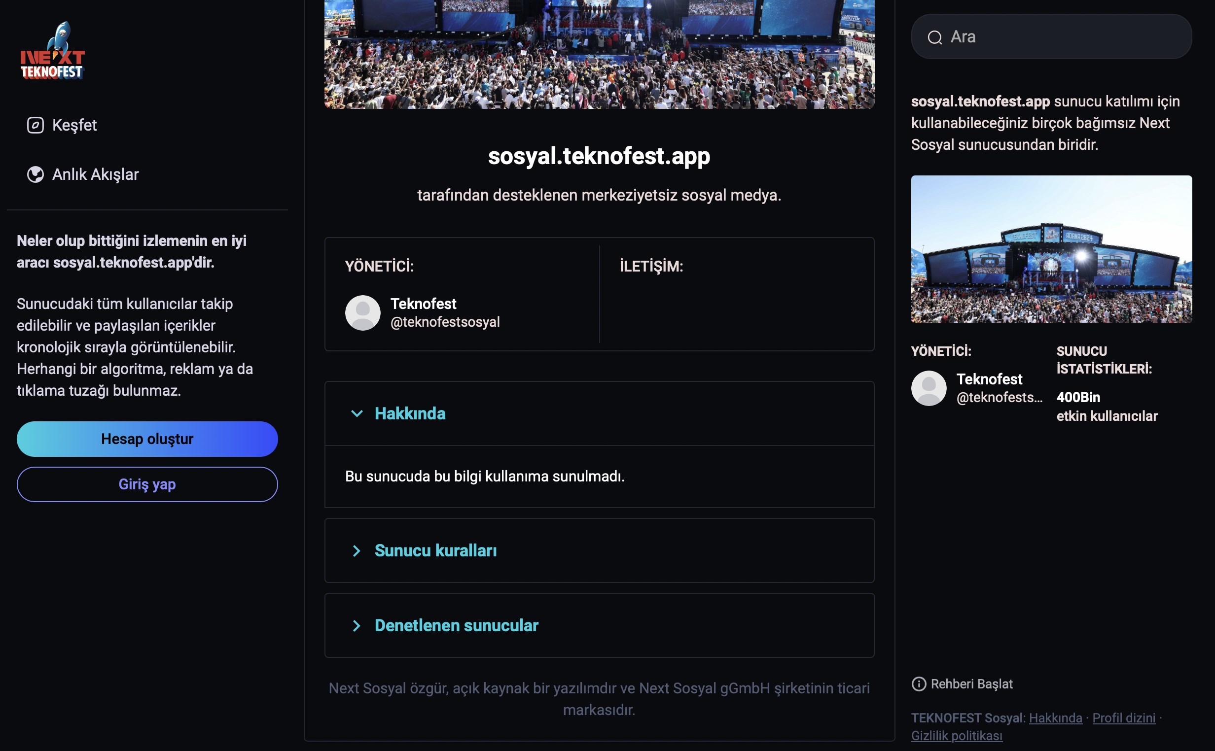 yerli ve milli olarak lanse edilen next toplumsalin yabanci acik kaynak platformunu kullandigi ortaya cFu1rviE